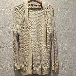 Scotch & Soda - Women's Cream Open-Front Sweater